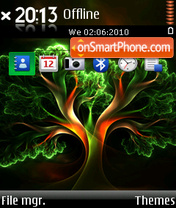 Fractal tree tema screenshot