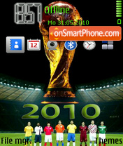Скриншот темы 2010 World Cup