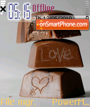 Chocklet Lov theme screenshot