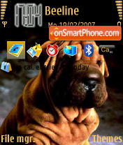 Sharpey N73 theme screenshot