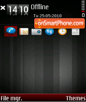 Fame Red tema screenshot