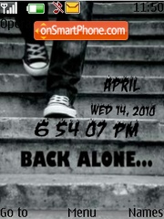 Alone clock tema screenshot