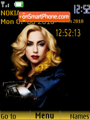 Lady Gaga SWF tema screenshot