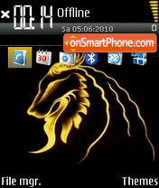 Golden Leo theme screenshot