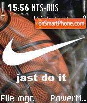 Nike tema screenshot