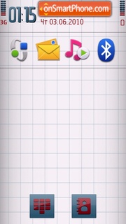 White Nokia tema screenshot