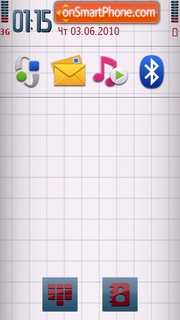 White Nokia theme screenshot