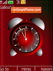 Alarm clock theme screenshot