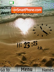 Beach Clock Theme-Screenshot