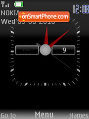 Black Clock theme screenshot