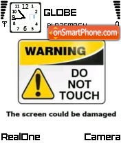 Do Not Touch 01 theme screenshot