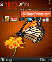 Capture d'écran Butterfly 16 thème