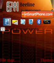 Power es el tema de pantalla