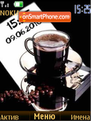 Coffee _ clock tema screenshot