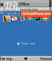 Capture d'écran Apple smile thème