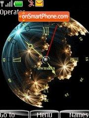 Globe clock tema screenshot