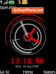 Red clock tema screenshot