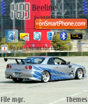 Capture d'écran Nissan Skyline thème