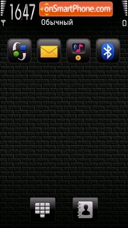 Black brick pearl theme screenshot