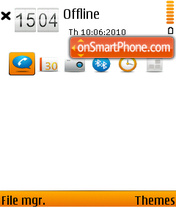 Fresh (orange) tema screenshot