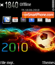 Capture d'écran 2010 worldcup thème