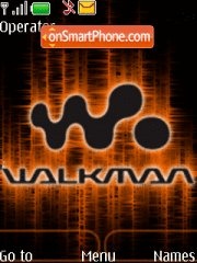 Animated walkman tema screenshot