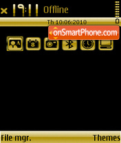 Goldieblack tema screenshot