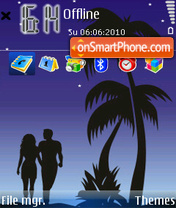 Romantic night 02 tema screenshot