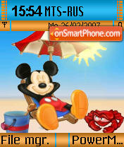 Mickey Relax tema screenshot