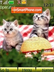 Kittens on the nature theme screenshot