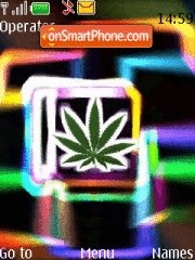 Neon Weed 01 theme screenshot