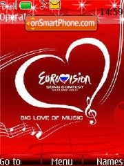 Capture d'écran Eurovision Song Contest thème