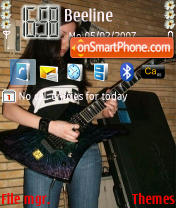 Iran Rock Girl tema screenshot