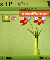 Red flower 03 Theme-Screenshot