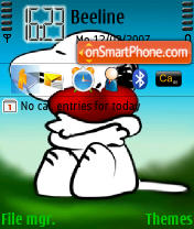 Snoopy Love theme screenshot