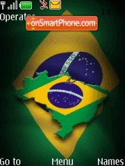 Brazil Flag es el tema de pantalla