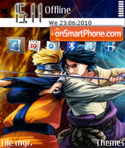 Скриншот темы Naruto vs sasuke