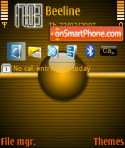 Disturbing Yellow tema screenshot