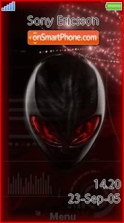 Capture d'écran Alien Red And Black thème