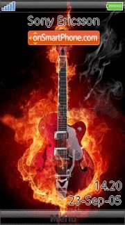 Скриншот темы Music Guitar 02