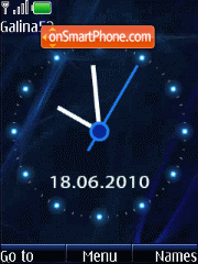 Analog clock animation es el tema de pantalla