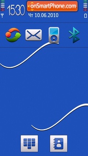 Italia Blue tema screenshot