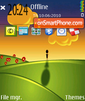 Sunset 09 tema screenshot