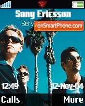 Capture d'écran Depeche Mode thème