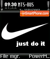 Nike Black tema screenshot