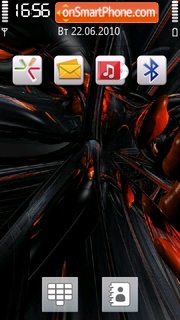 Red Waves tema screenshot