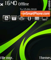 Green tribal tema screenshot