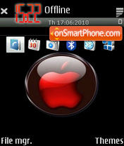 Capture d'écran RedApple thème
