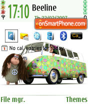 Hippie Sheeps Default es el tema de pantalla