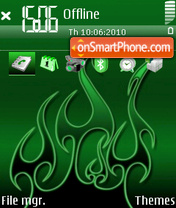 Capture d'écran Green 02 thème